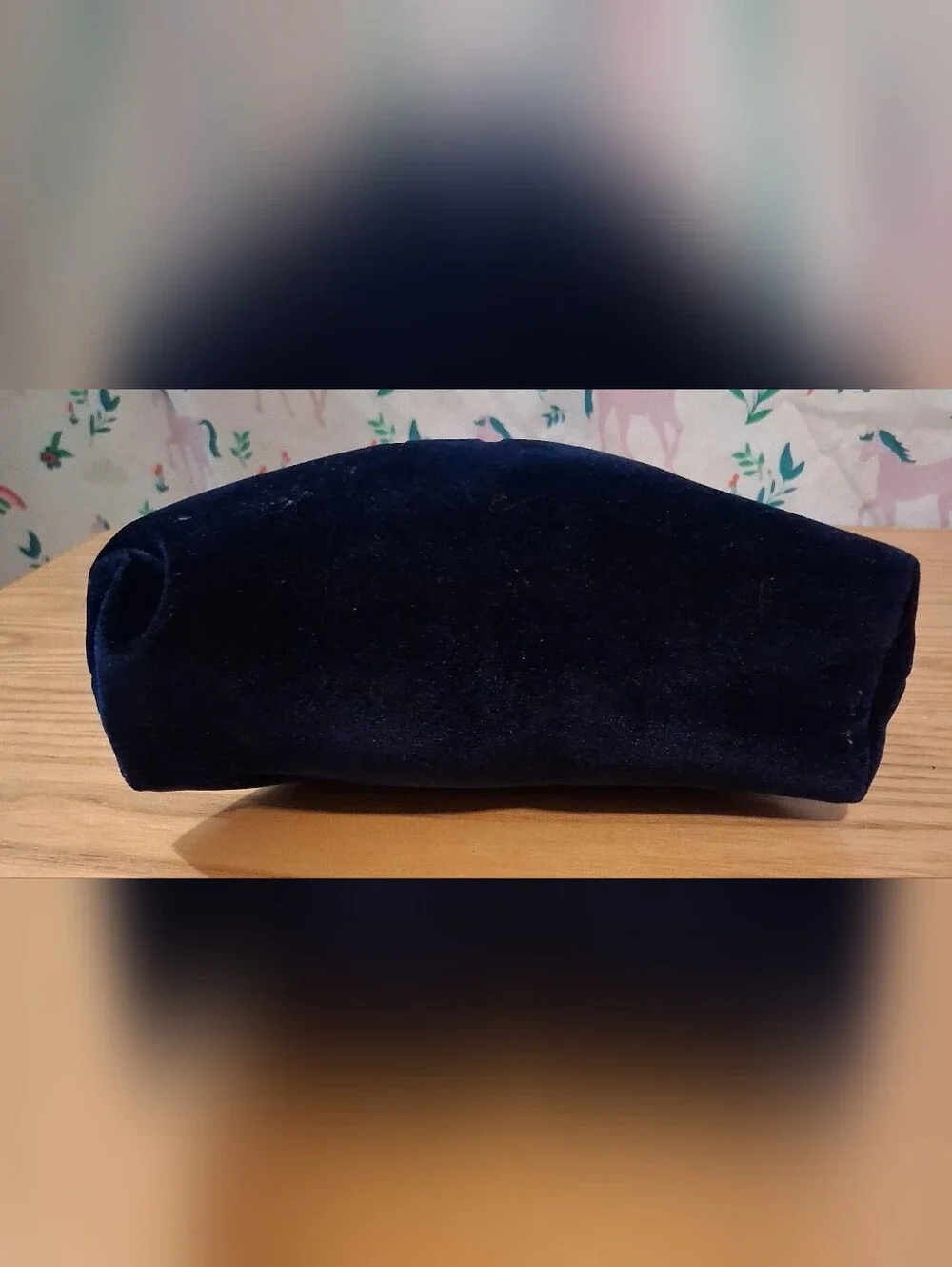NWT Christian Dior Blue Velvet Cosmetic Makeup Beauty Travel Pouch Clutch Bag